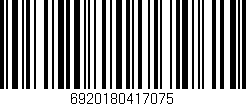 Código de barras (EAN, GTIN, SKU, ISBN): '6920180417075'