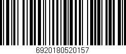 Código de barras (EAN, GTIN, SKU, ISBN): '6920180520157'