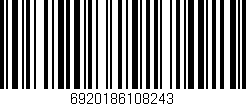 Código de barras (EAN, GTIN, SKU, ISBN): '6920186108243'