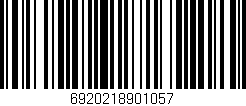 Código de barras (EAN, GTIN, SKU, ISBN): '6920218901057'