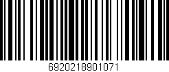 Código de barras (EAN, GTIN, SKU, ISBN): '6920218901071'