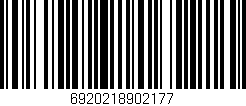 Código de barras (EAN, GTIN, SKU, ISBN): '6920218902177'