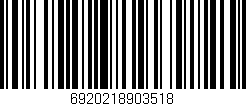 Código de barras (EAN, GTIN, SKU, ISBN): '6920218903518'