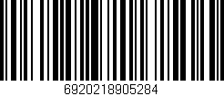 Código de barras (EAN, GTIN, SKU, ISBN): '6920218905284'
