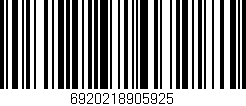 Código de barras (EAN, GTIN, SKU, ISBN): '6920218905925'