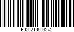 Código de barras (EAN, GTIN, SKU, ISBN): '6920218906342'