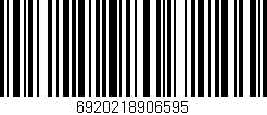 Código de barras (EAN, GTIN, SKU, ISBN): '6920218906595'