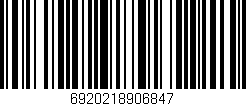 Código de barras (EAN, GTIN, SKU, ISBN): '6920218906847'