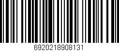 Código de barras (EAN, GTIN, SKU, ISBN): '6920218908131'