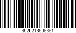 Código de barras (EAN, GTIN, SKU, ISBN): '6920218908681'