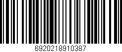 Código de barras (EAN, GTIN, SKU, ISBN): '6920218910387'