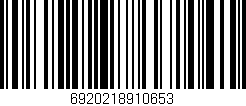 Código de barras (EAN, GTIN, SKU, ISBN): '6920218910653'