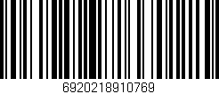Código de barras (EAN, GTIN, SKU, ISBN): '6920218910769'