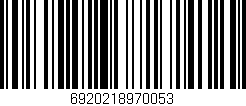 Código de barras (EAN, GTIN, SKU, ISBN): '6920218970053'
