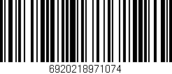 Código de barras (EAN, GTIN, SKU, ISBN): '6920218971074'
