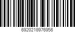 Código de barras (EAN, GTIN, SKU, ISBN): '6920218976956'