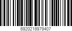 Código de barras (EAN, GTIN, SKU, ISBN): '6920218979407'