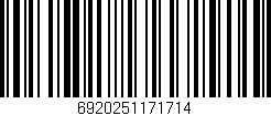 Código de barras (EAN, GTIN, SKU, ISBN): '6920251171714'