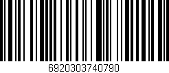 Código de barras (EAN, GTIN, SKU, ISBN): '6920303740790'