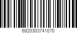 Código de barras (EAN, GTIN, SKU, ISBN): '6920303741070'