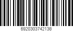 Código de barras (EAN, GTIN, SKU, ISBN): '6920303742138'