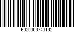Código de barras (EAN, GTIN, SKU, ISBN): '6920303749182'
