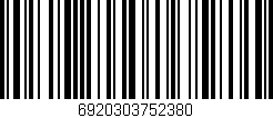 Código de barras (EAN, GTIN, SKU, ISBN): '6920303752380'