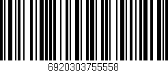Código de barras (EAN, GTIN, SKU, ISBN): '6920303755558'