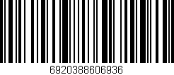 Código de barras (EAN, GTIN, SKU, ISBN): '6920388606936'
