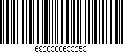 Código de barras (EAN, GTIN, SKU, ISBN): '6920388633253'