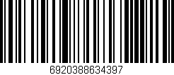 Código de barras (EAN, GTIN, SKU, ISBN): '6920388634397'