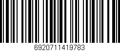 Código de barras (EAN, GTIN, SKU, ISBN): '6920711419783'