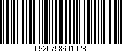 Código de barras (EAN, GTIN, SKU, ISBN): '6920758601028'