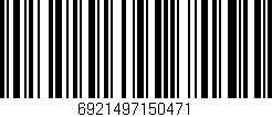 Código de barras (EAN, GTIN, SKU, ISBN): '6921497150471'