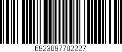 Código de barras (EAN, GTIN, SKU, ISBN): '6923097702227'