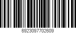 Código de barras (EAN, GTIN, SKU, ISBN): '6923097702609'