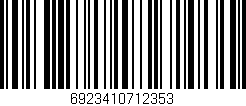 Código de barras (EAN, GTIN, SKU, ISBN): '6923410712353'