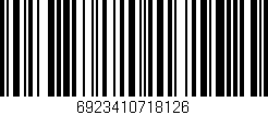 Código de barras (EAN, GTIN, SKU, ISBN): '6923410718126'