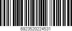 Código de barras (EAN, GTIN, SKU, ISBN): '6923520224531'