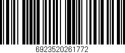 Código de barras (EAN, GTIN, SKU, ISBN): '6923520261772'
