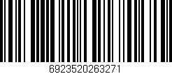 Código de barras (EAN, GTIN, SKU, ISBN): '6923520263271'