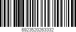 Código de barras (EAN, GTIN, SKU, ISBN): '6923520263332'