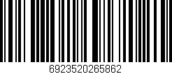 Código de barras (EAN, GTIN, SKU, ISBN): '6923520265862'