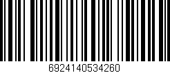 Código de barras (EAN, GTIN, SKU, ISBN): '6924140534260'