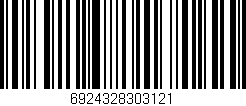 Código de barras (EAN, GTIN, SKU, ISBN): '6924328303121'