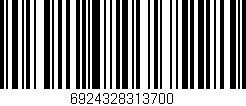 Código de barras (EAN, GTIN, SKU, ISBN): '6924328313700'