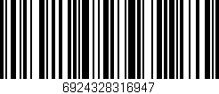 Código de barras (EAN, GTIN, SKU, ISBN): '6924328316947'