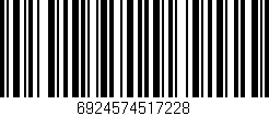 Código de barras (EAN, GTIN, SKU, ISBN): '6924574517228'