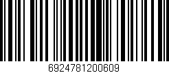 Código de barras (EAN, GTIN, SKU, ISBN): '6924781200609'