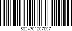 Código de barras (EAN, GTIN, SKU, ISBN): '6924781207097'